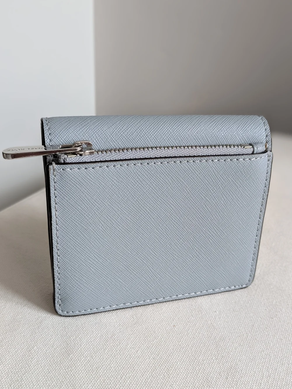 Michael Kors Light Blue Saffiano Leather Wallet